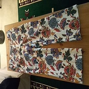 Floral pants, JCrew, size 14